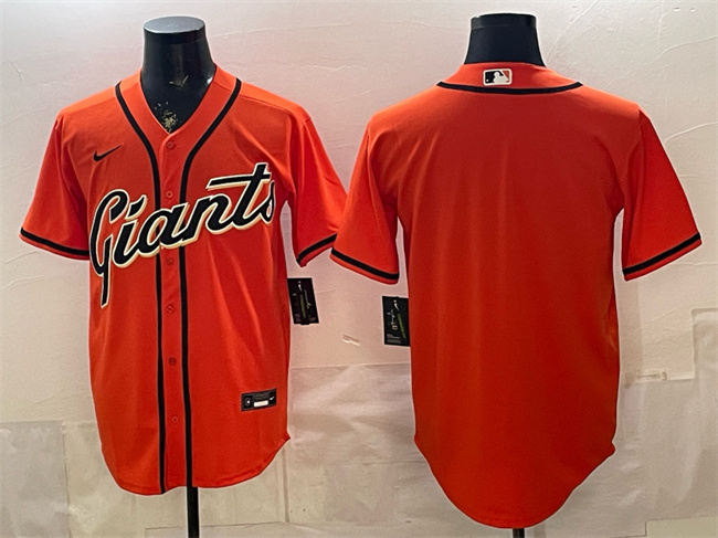 Men's San Francisco Giants Blank Orange Cool Base Stitched Baseball Jersey